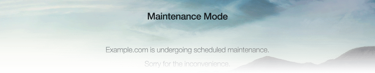 WordPress Maintenance-Mode