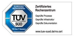 TÜV zertifiziertes Rechenzentrum