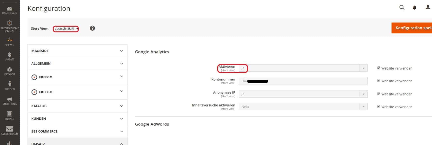 Google Analytics eCommerce Tracking Magento2 - Step 5