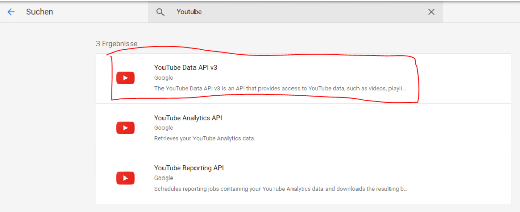 YouTube-Data-API-v3