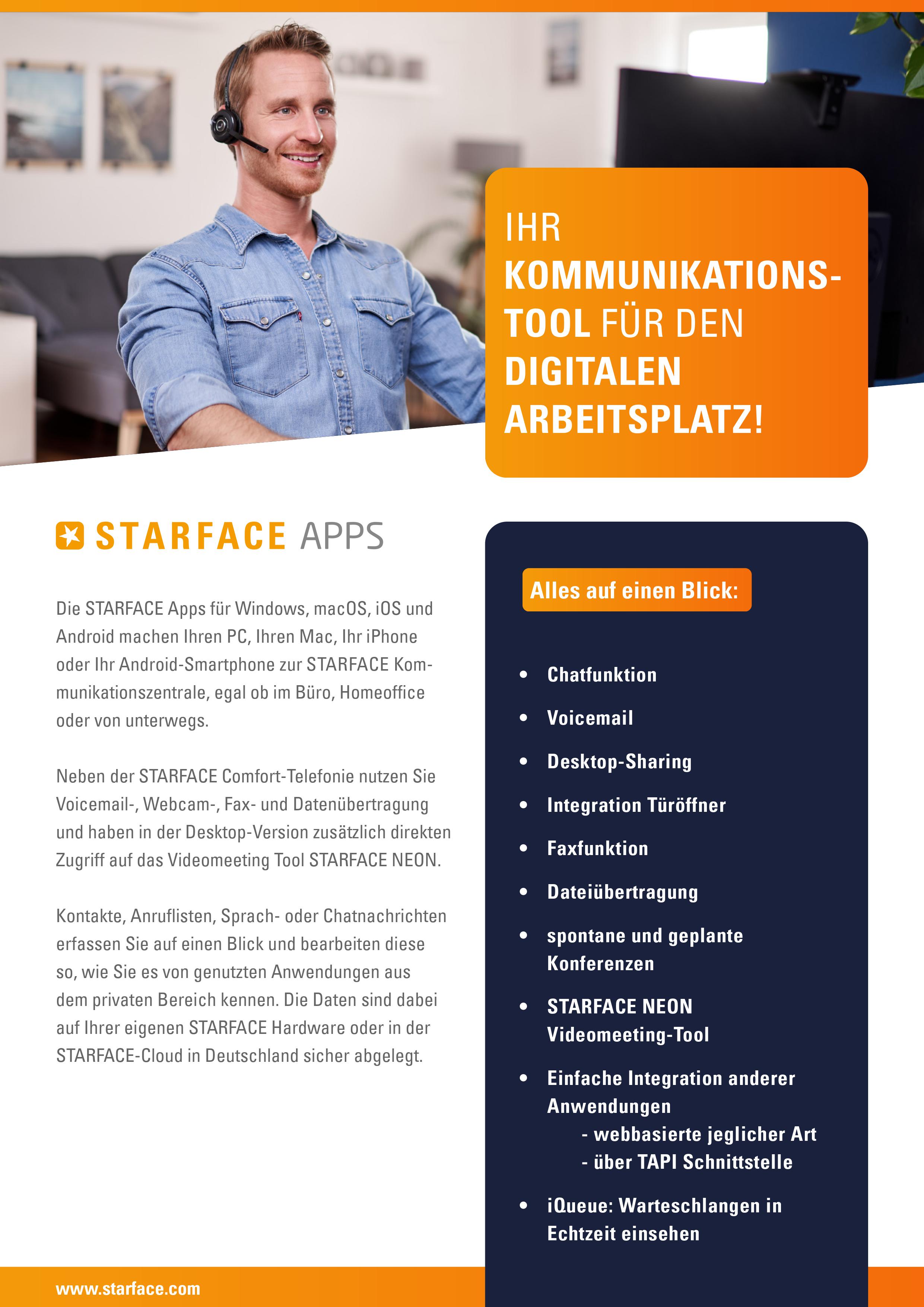 Starface App Broschüre