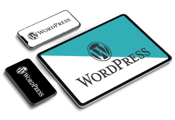 iPad Smartphone WordPress Logo