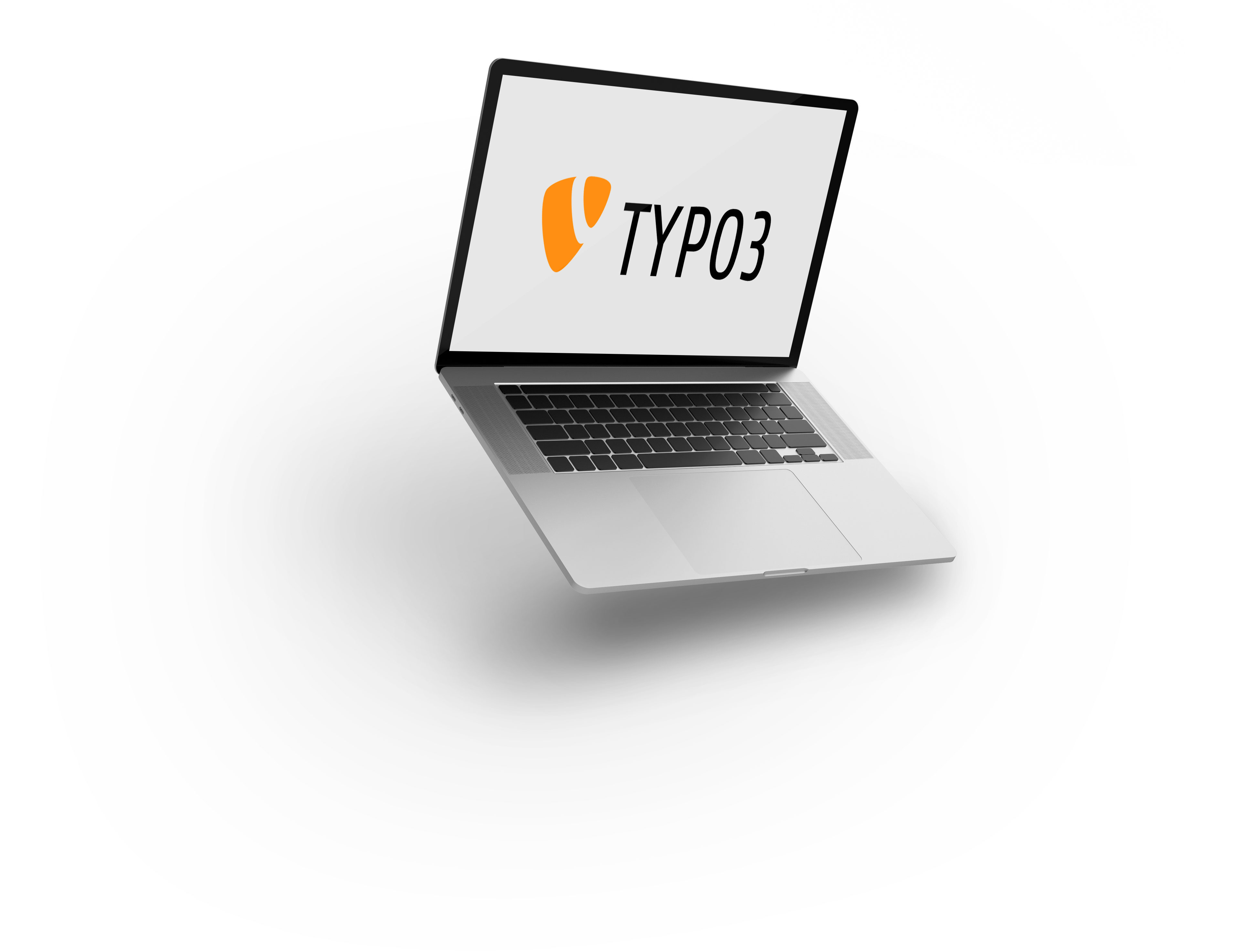 Laptop Typo3 Logo