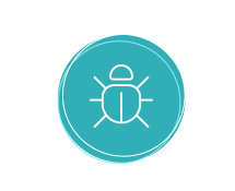 Icon Cyberangriff mit Zahl 1