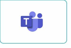 Teams mit Rahmen Microsoft Teams Logo