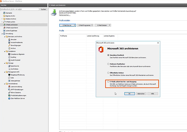 Journaling Journaling in MailStore