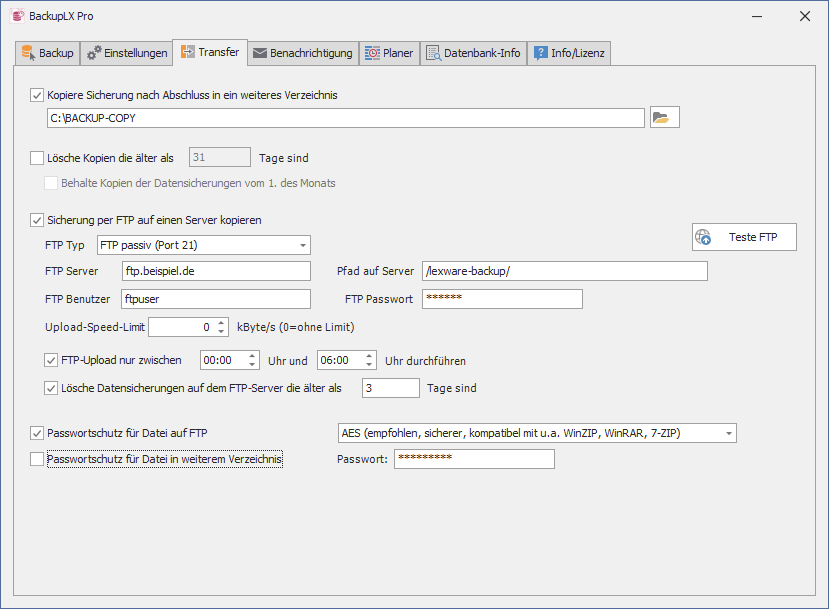Lexware Datensicherung